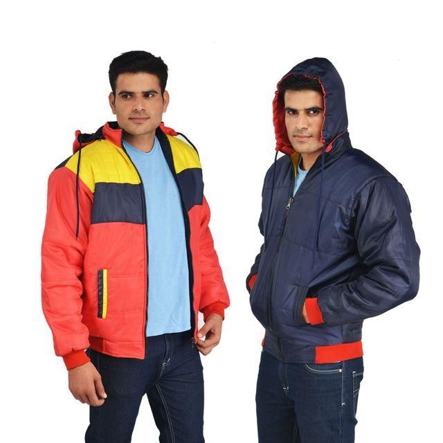 Fidato Full Sleeve Men Reversible Bomber Jacket